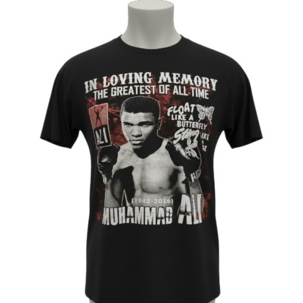 In Loving Memory Muhammad Ali Black Graphic Tee
